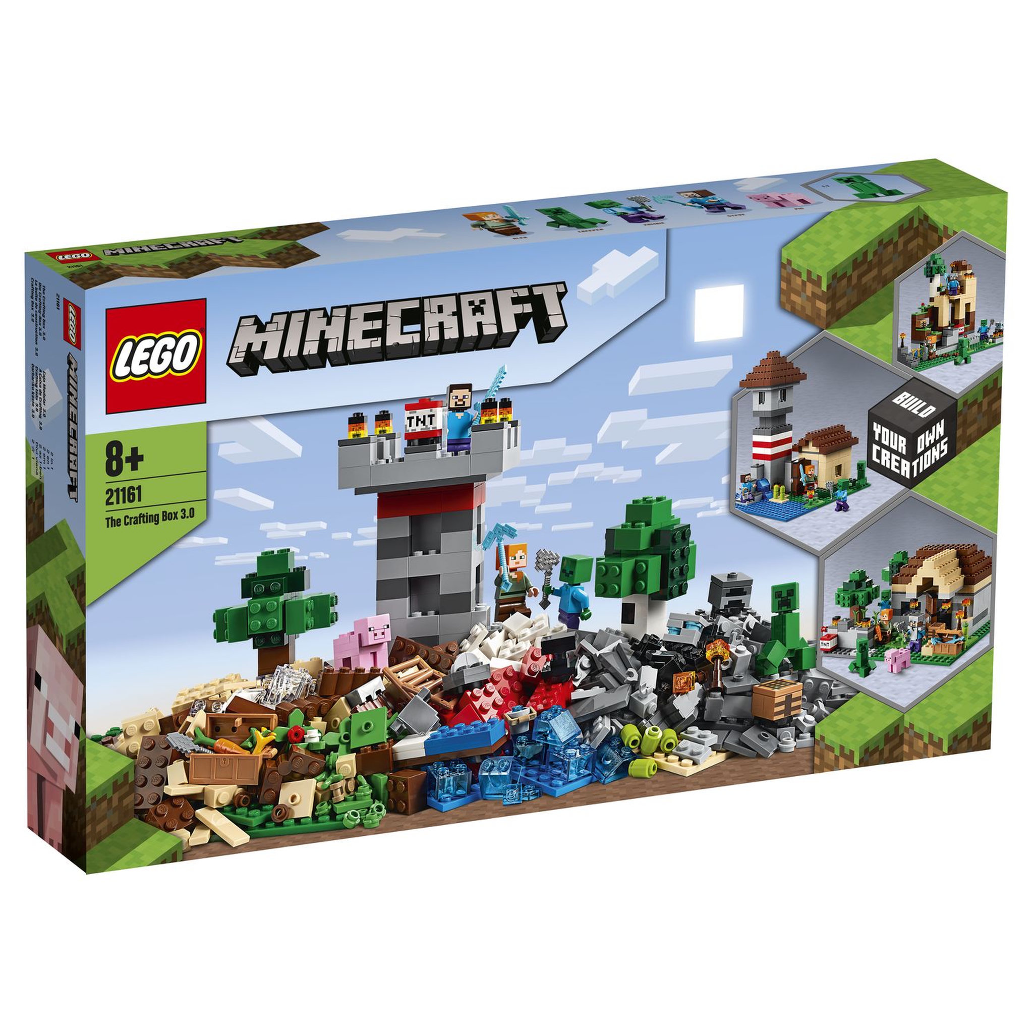Voir la diapositive 5 : LEGO Minecraft 21161 - La boîte de construction 3.0