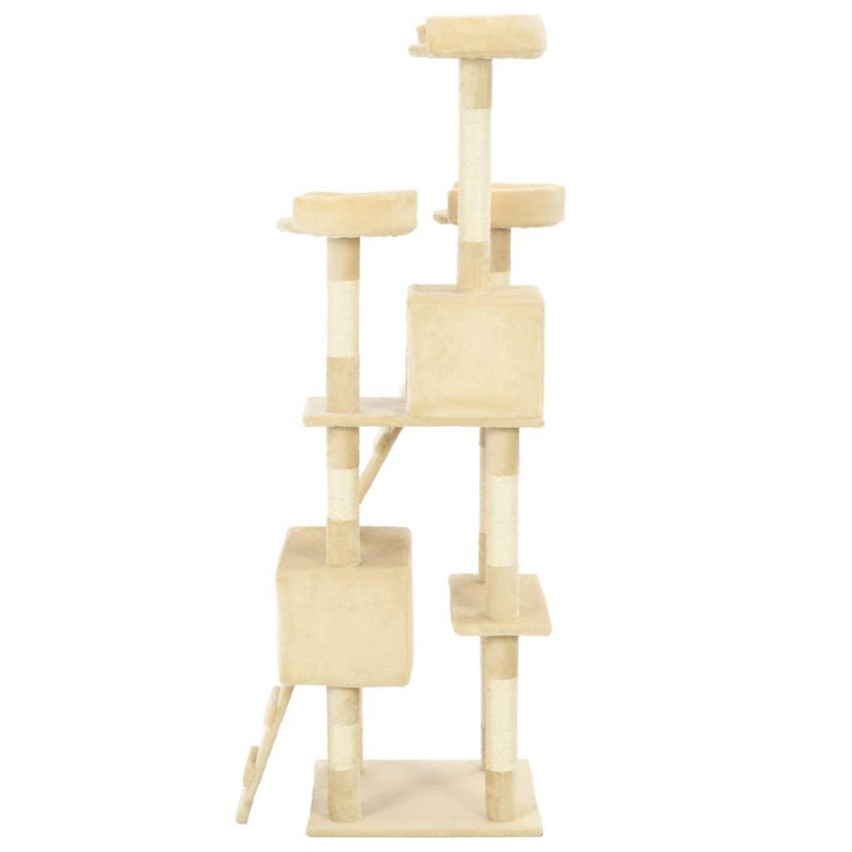 VIDAXL Arbre a chat avec griffoirs en sisal 170 cm Beige