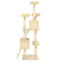 Voir la diapositive 4 : VIDAXL Arbre a chat avec griffoirs en sisal 170 cm Beige