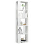 Voir la diapositive 3 : VIDAXL Bibliotheque/Separateur de piece Blanc brillant Bois ingenierie