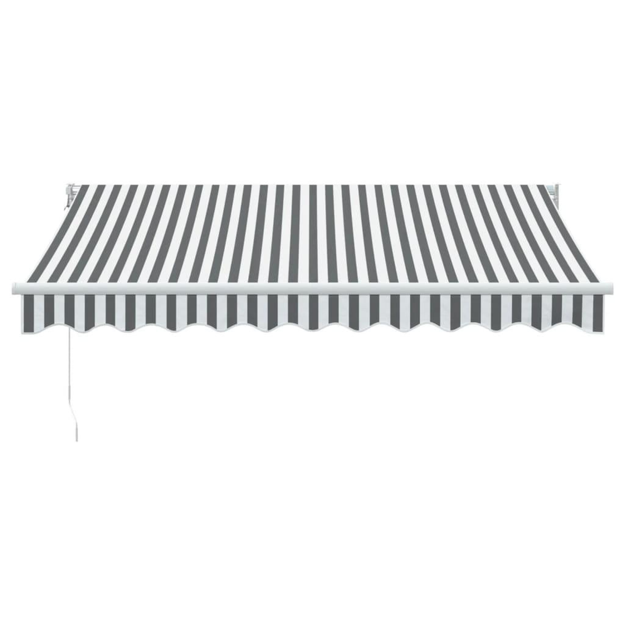 Voir la diapositive 3 : VIDAXL Auvent retractable anthracite/blanc 3x2,5 m tissu et aluminium