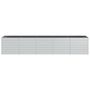 Voir la diapositive 4 : VIDAXL Lit sureleve de jardin 400x80x77 cm Acier galvanise Argente