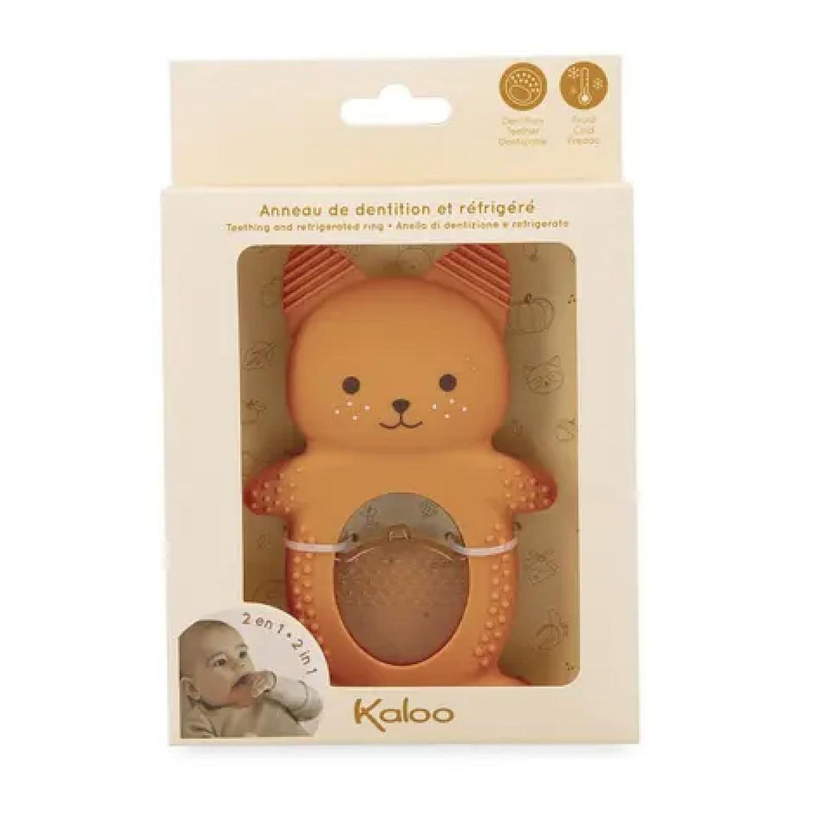 Kaloo Duo Anneau de Dentition Refrigerant Ecureuil