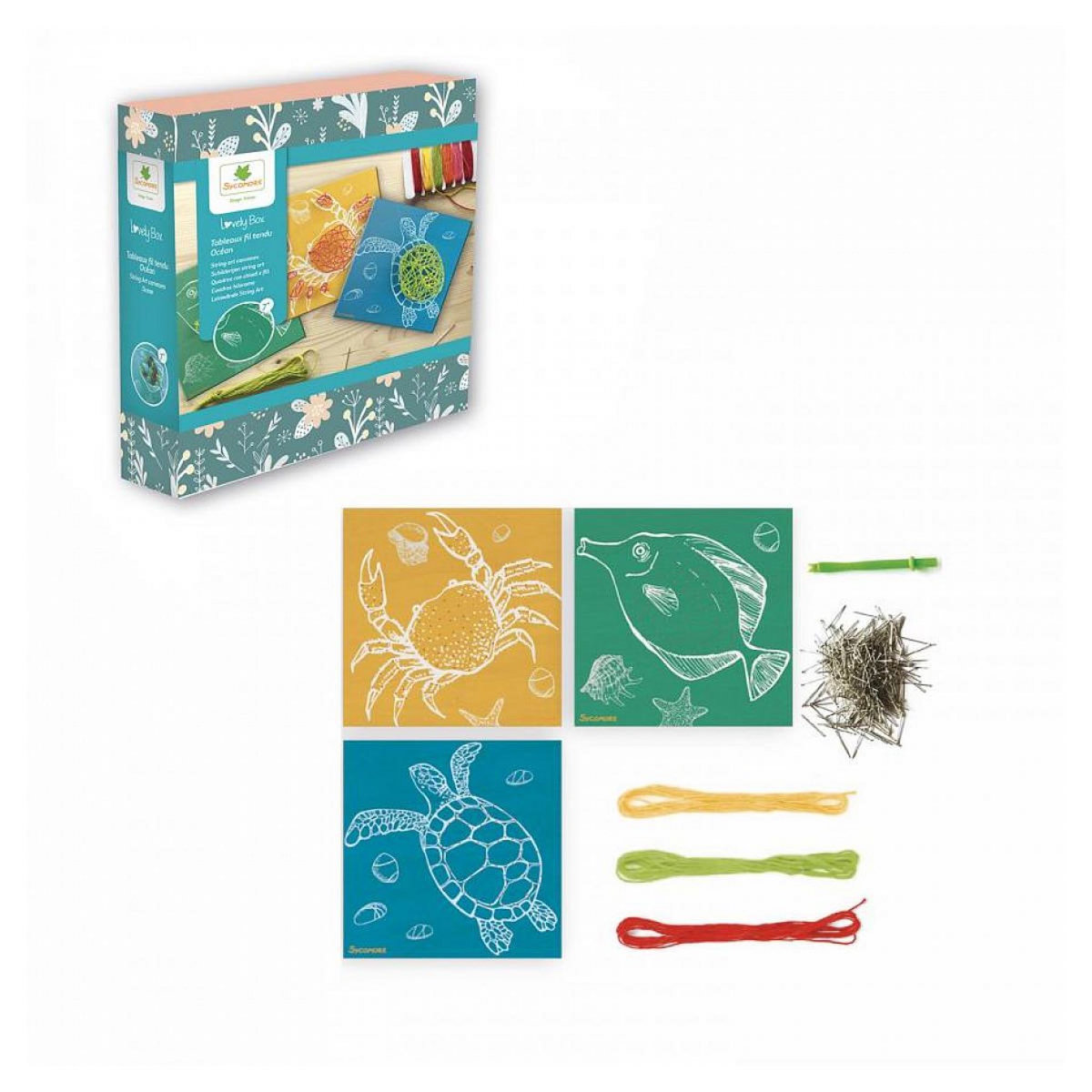 Au Sycomore Tableaux en fil tendu Océan - Lovely Box