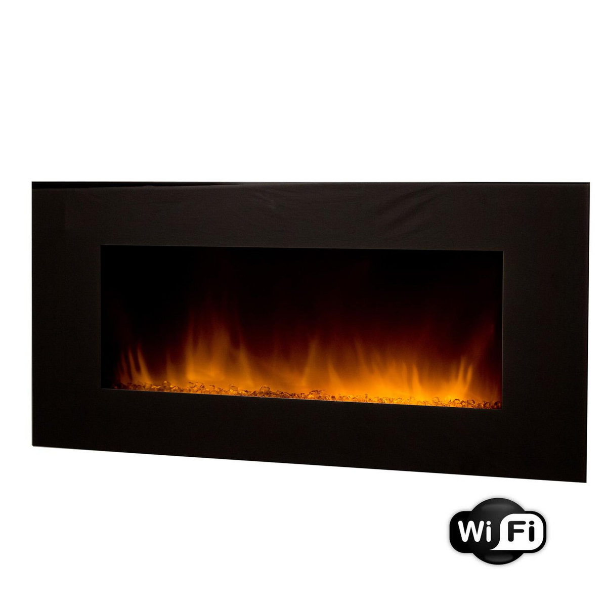 Chemin'arte Cheminée électrique 2000w en wifi - volcano xxl wifi