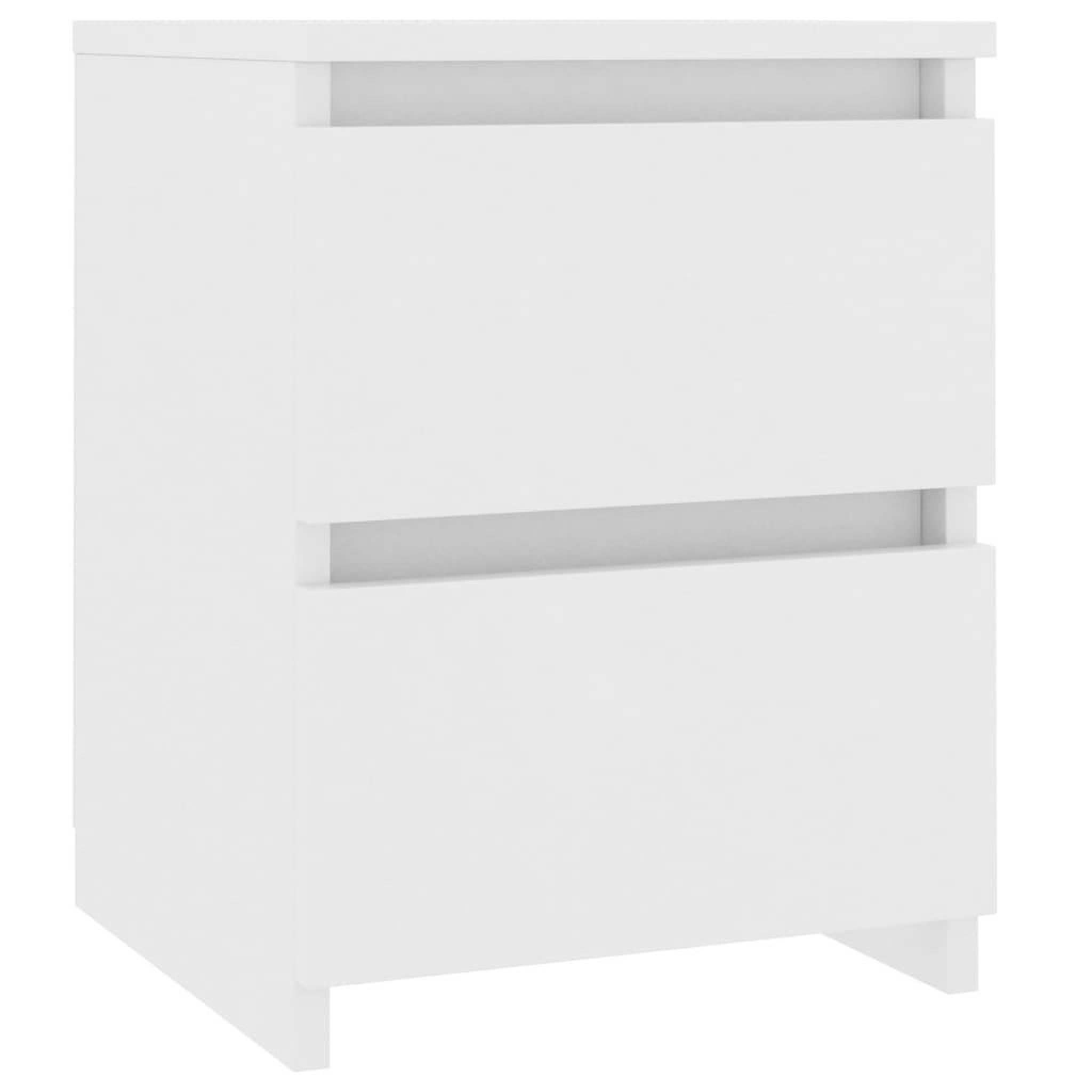 Voir la diapositive 2 : VIDAXL Table de chevet Blanc 30 x 30 x 40 cm Bois d'ingenierie