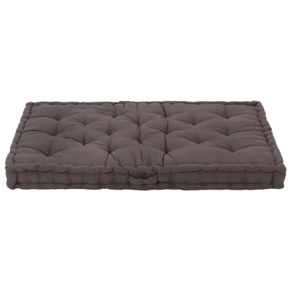 VIDAXL Coussin de plancher de palette Coton 120x80x10 cm Anthracite