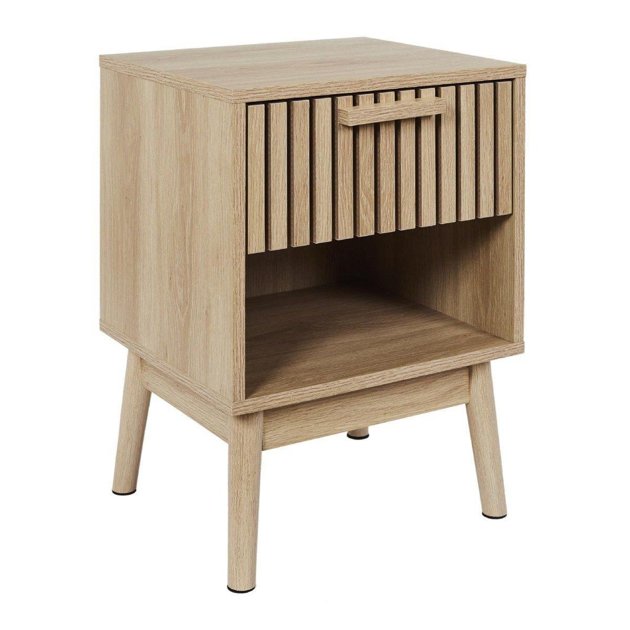 The Home Deco Factory Table de chevet avec tiroir  klaus  55cm marron