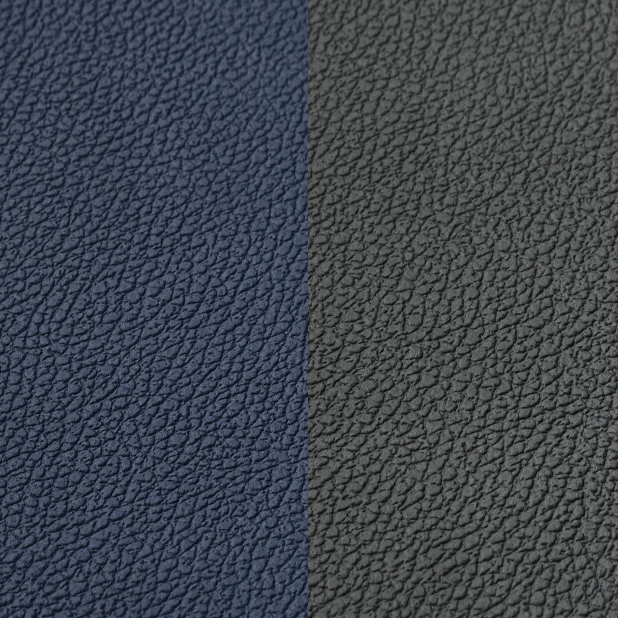 Voir la diapositive 4 : BJORN Set de table rectangovale réversible - 6 pièces - cuir recyclé bleu nuit et gris anthracite
