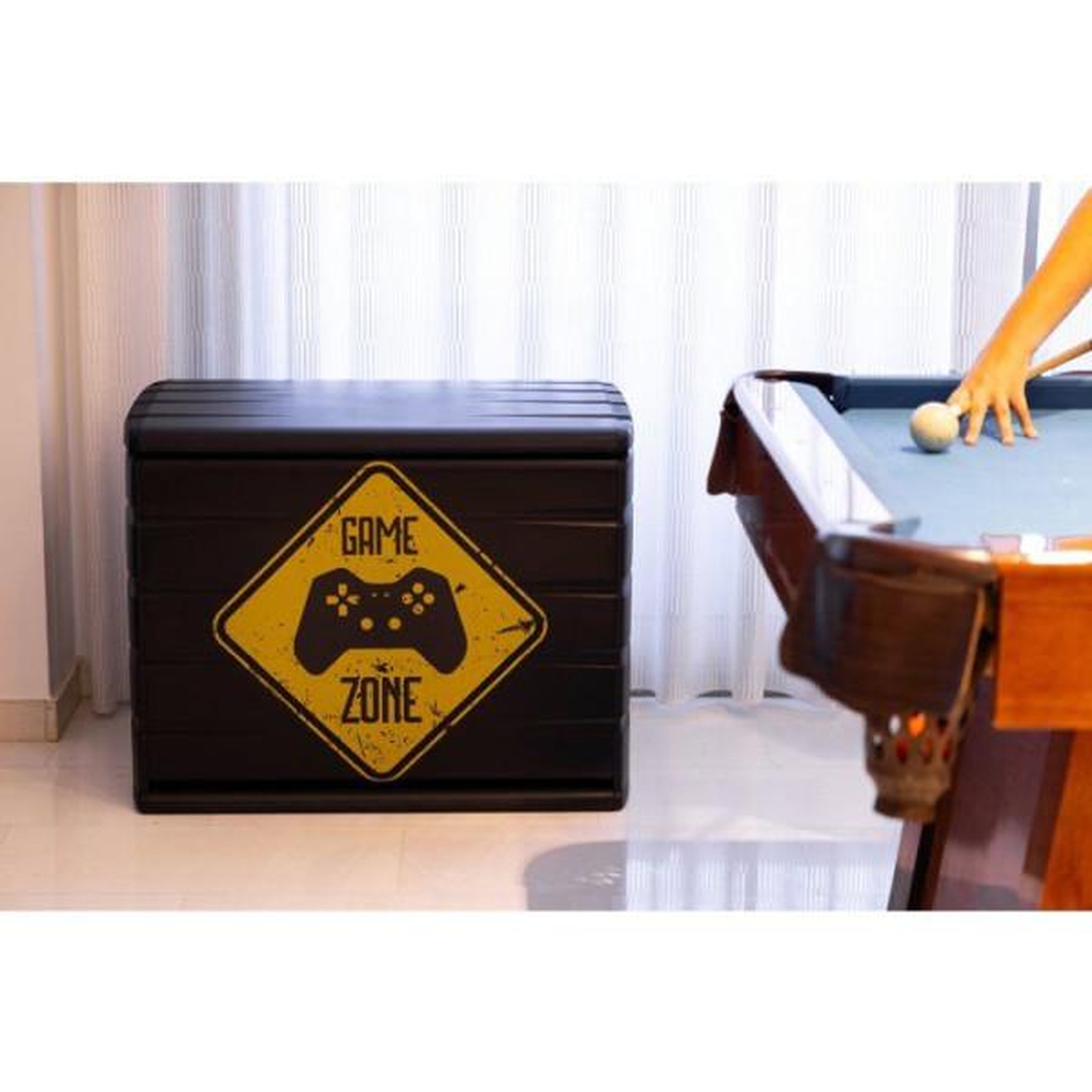 Voir la diapositive 2 : PLASTIKEN Coffre de rangement - plastiken - 260 l - 80 x 61 x 53 cm - game