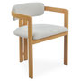 Voir la diapositive 2 : Paris Prix Lot de 2 Chaises Design  Galia  75cm Beige & Naturel