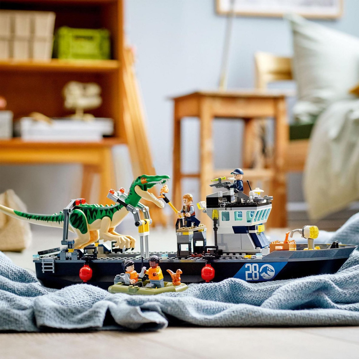 LEGO Jurassic World 76942 L'Évasion en bateau du Baryonyx