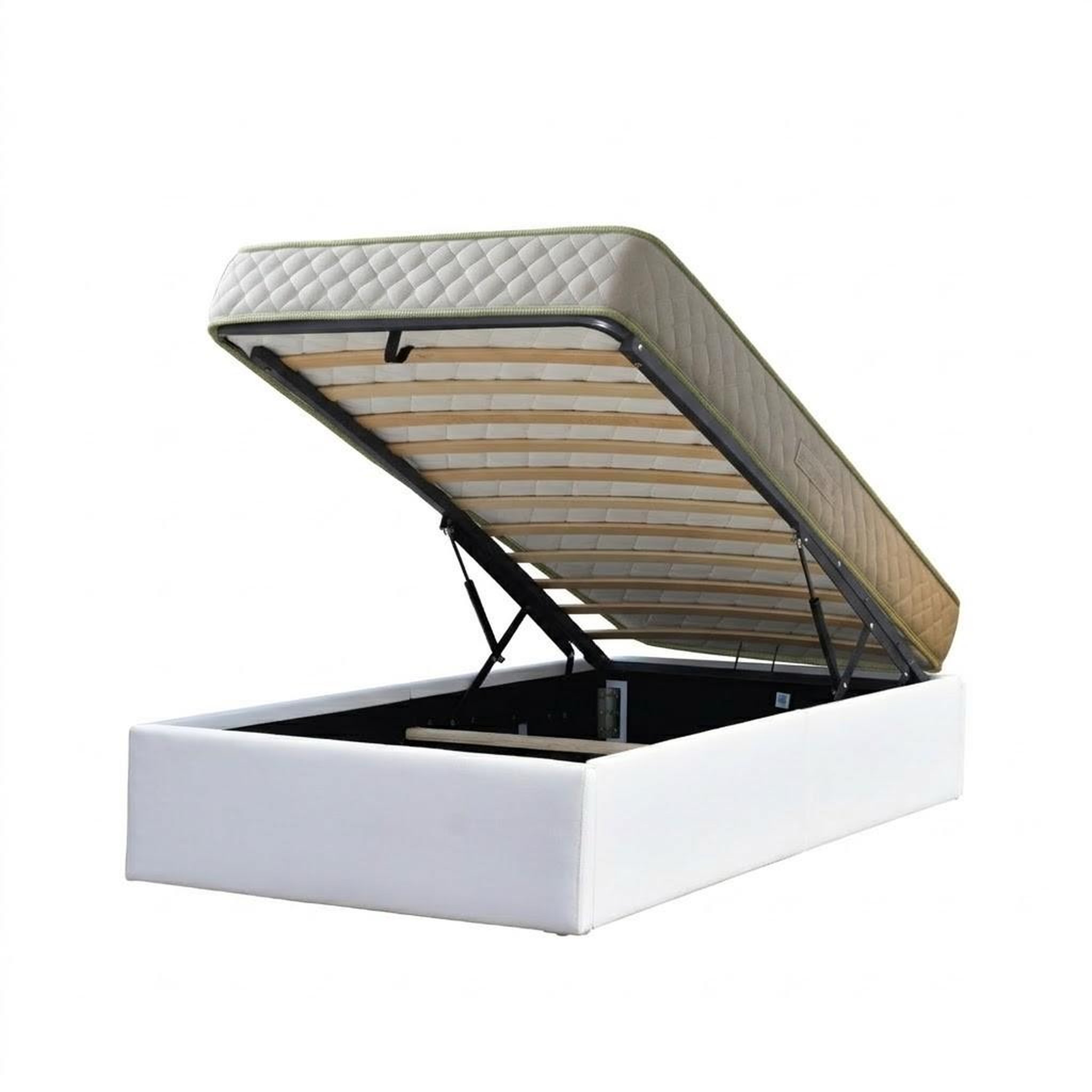 Voir la diapositive 2 : LITERIE JULIEN Ensemble Lit Coffre et Matelas  Haute Densité Confort Souple