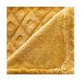 Voir la diapositive 2 : ATMOSPHERA Plaid Imprimé  Losange 3D  125x150cm Ocre