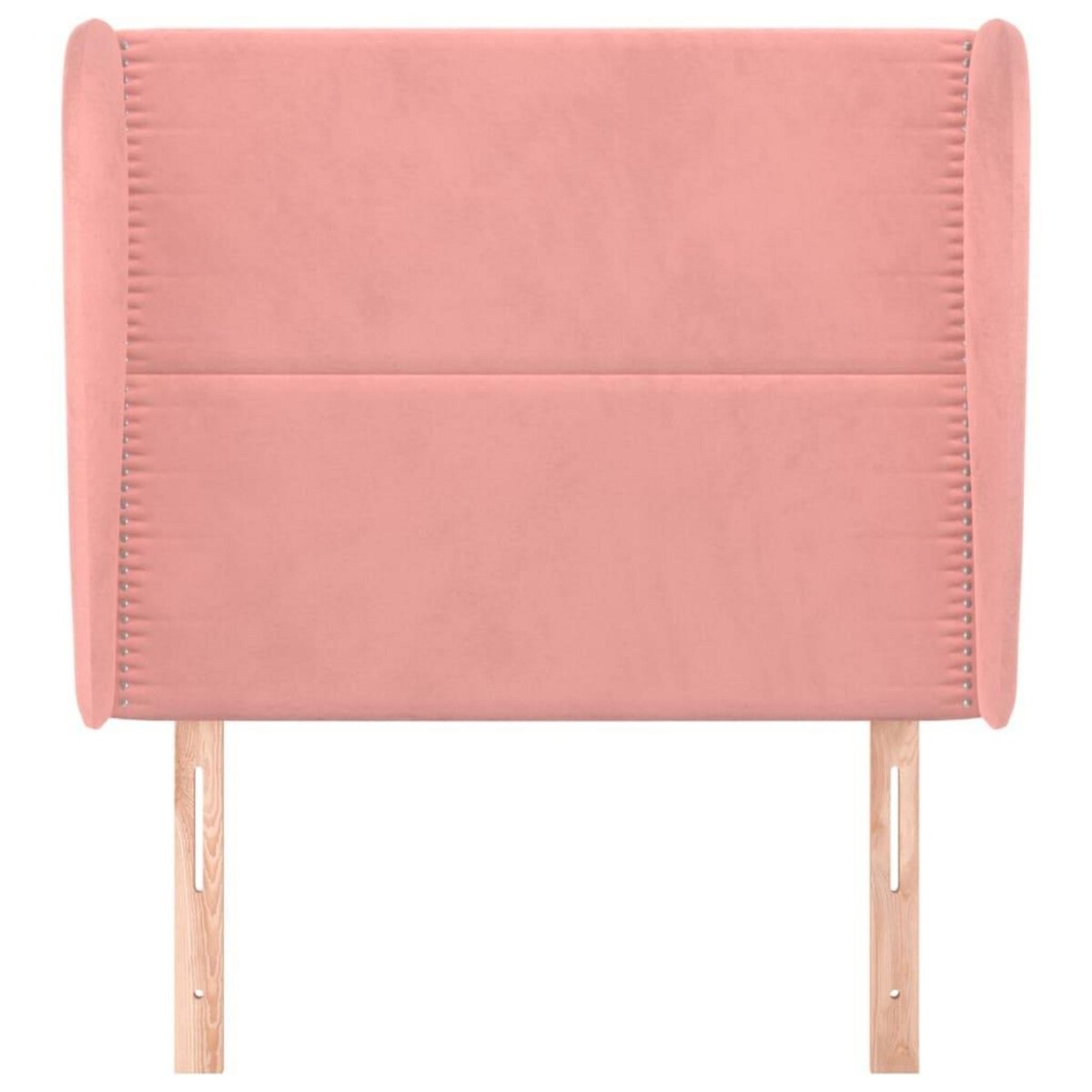 VIDAXL Tete de lit avec oreilles Rose 103x23x118/128 cm Velours