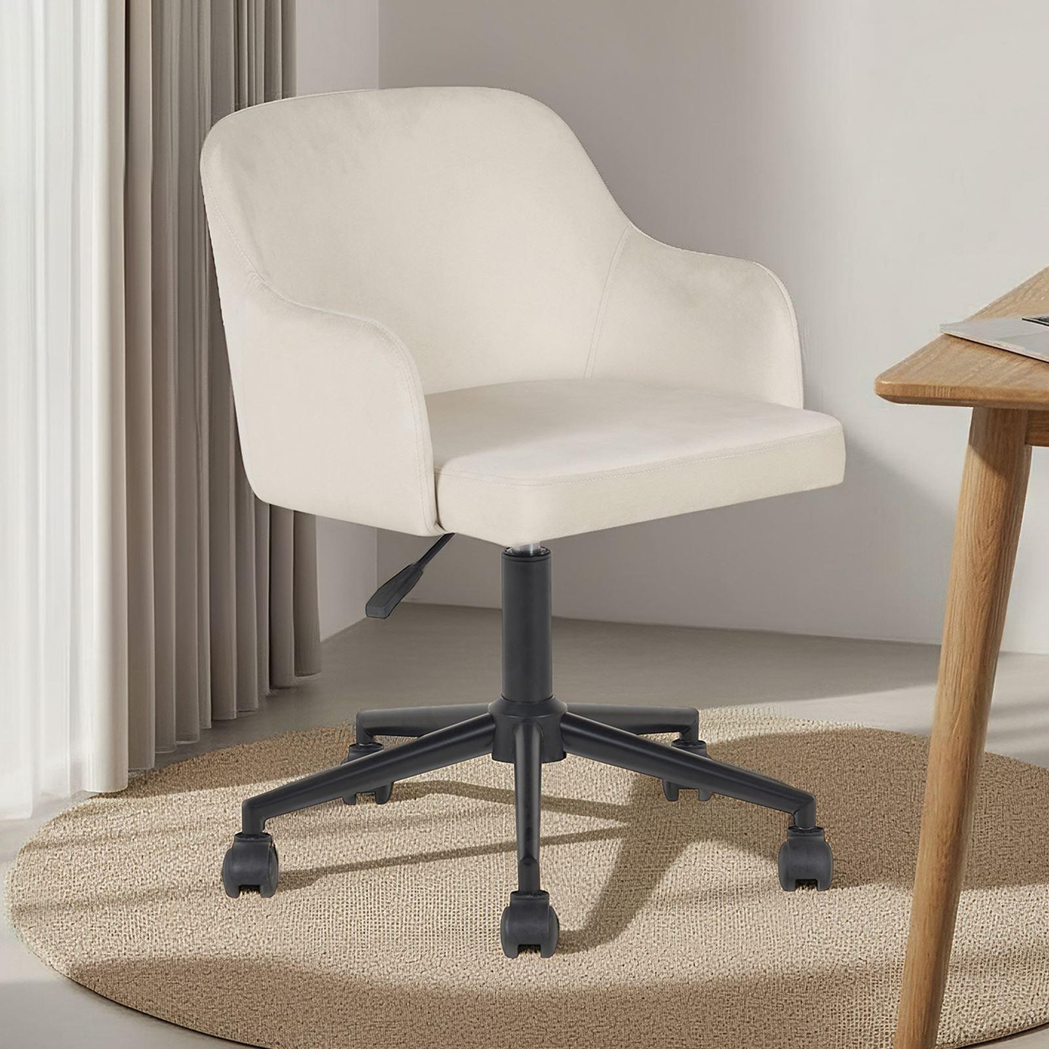 Voir la diapositive 2 : IDIMEX Chaise de bureau oliver en velours