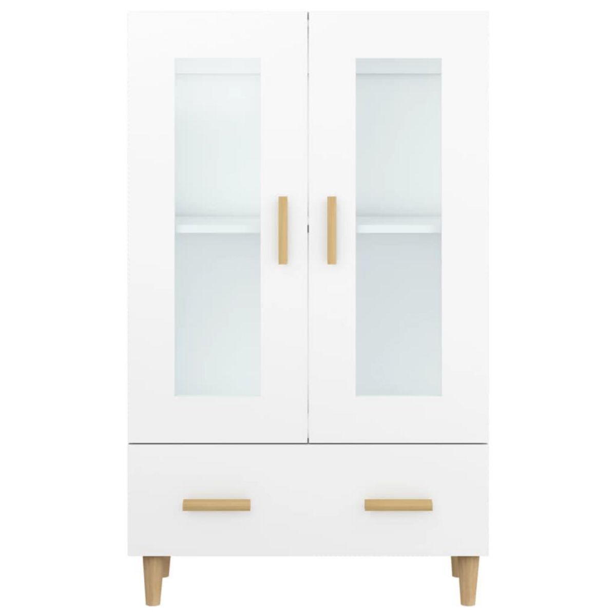 VIDAXL Buffet haut Blanc 70x31x115 cm Bois d'ingenierie