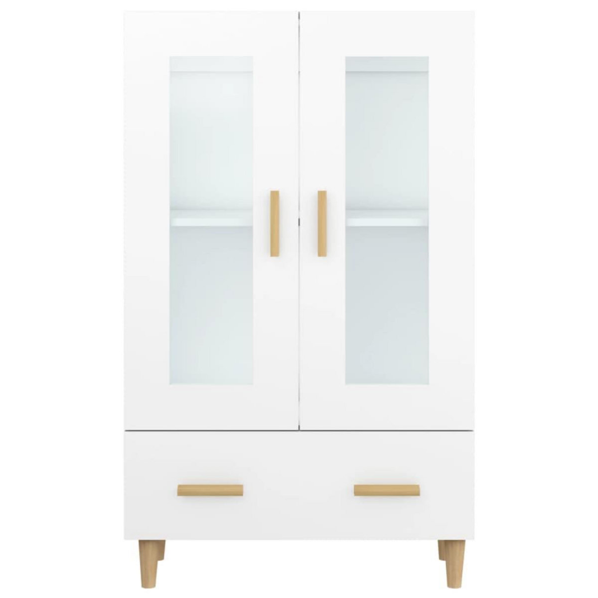 VIDAXL Buffet haut Blanc 70x31x115 cm Bois d'ingenierie