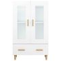 Voir la diapositive 5 : VIDAXL Buffet haut Blanc 70x31x115 cm Bois d'ingenierie