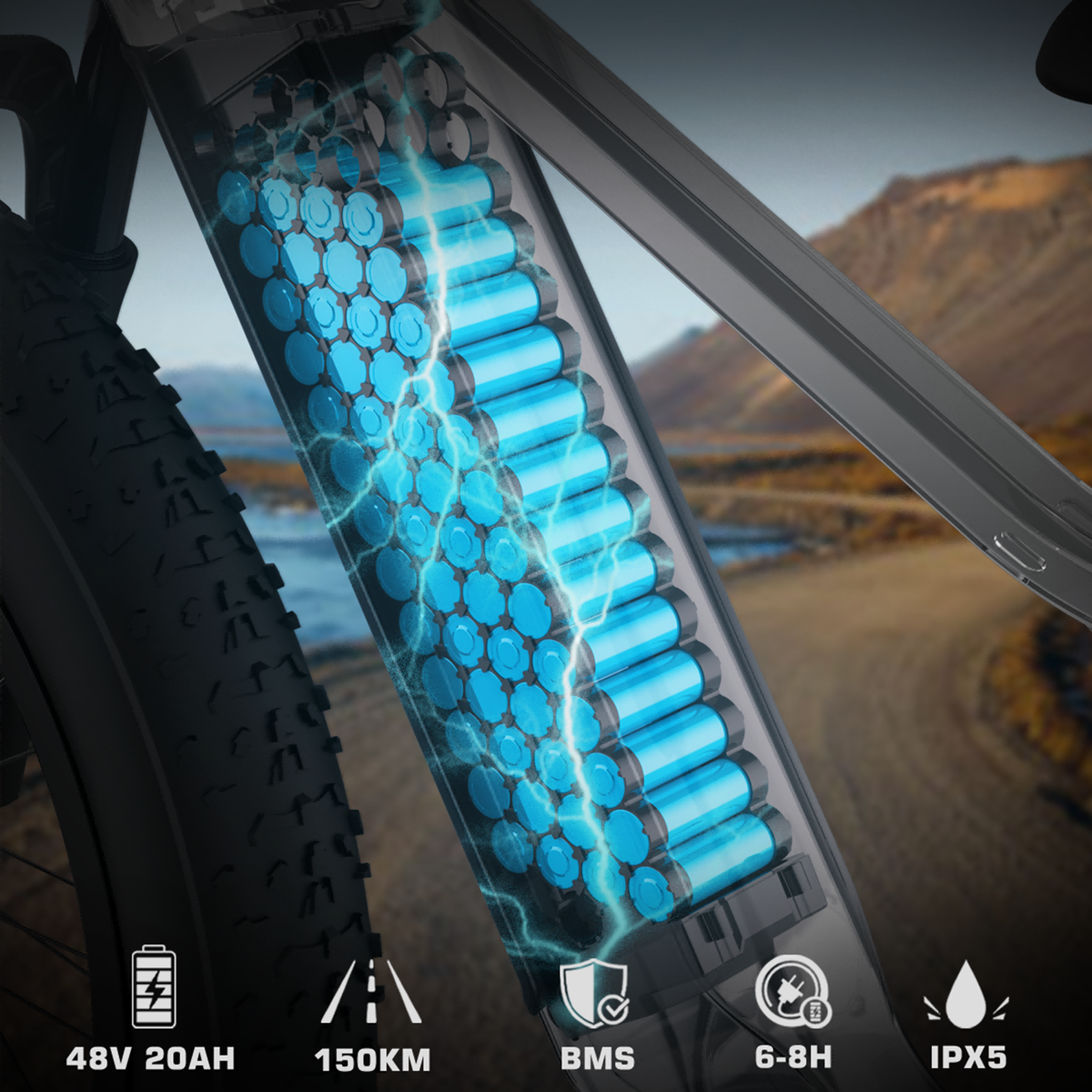 Voir la diapositive 3 : FREEDARE Vélo électrique freedare jb1010, fatbike 26