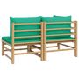 Voir la diapositive 5 : VIDAXL Salon de jardin 2 pcs avec coussins vert bambou