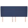 Voir la diapositive 3 : VIDAXL Tete de lit avec oreilles Bleu 203x23x118/128 cm Tissu
