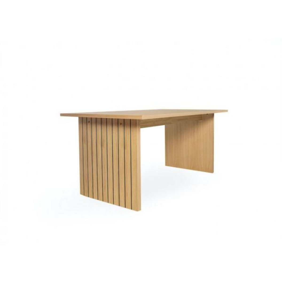 Paris Prix Banc Design en Bois  Stripe  150cm Naturel