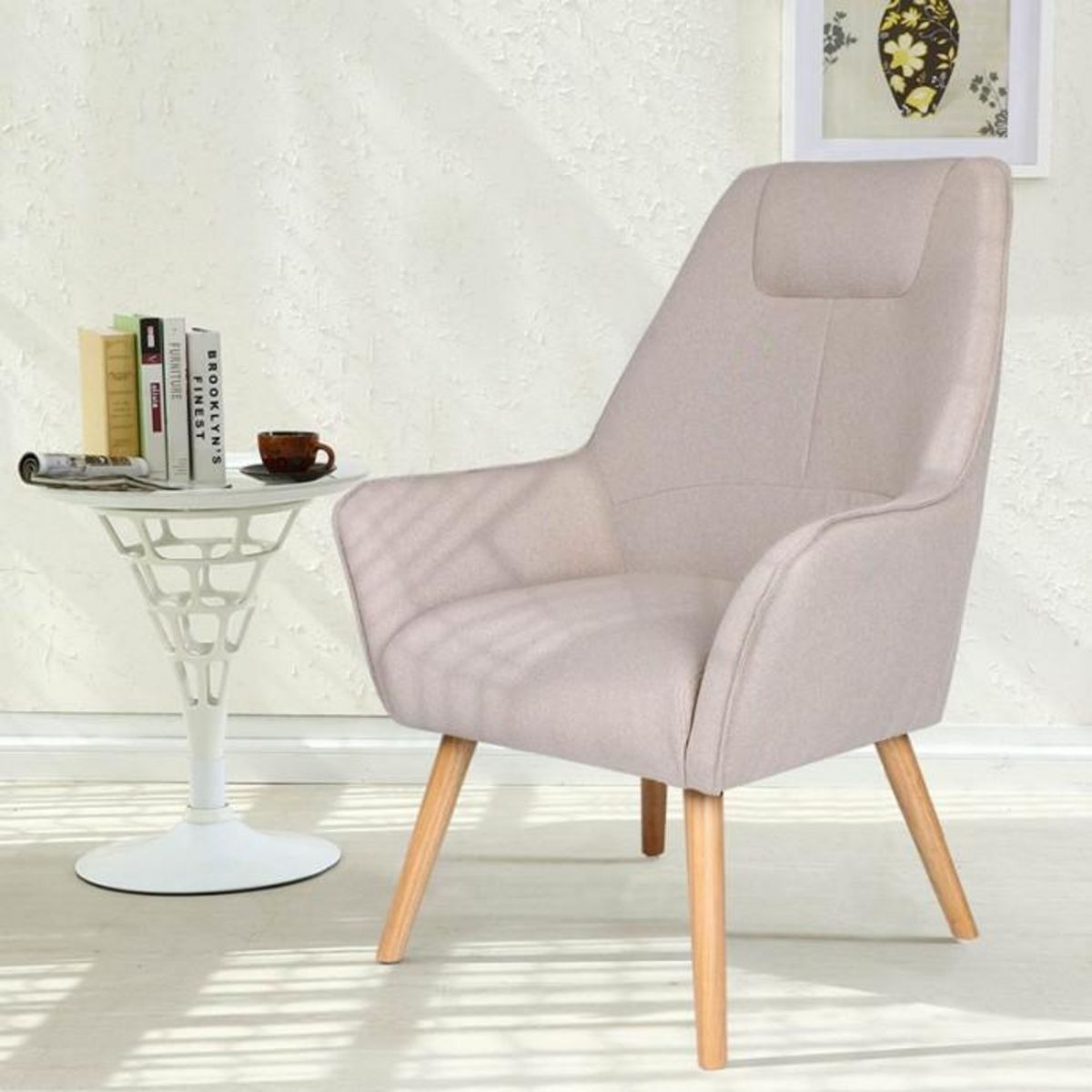 Paris Prix Fauteuil Scandinave  Watson  101cm Beige