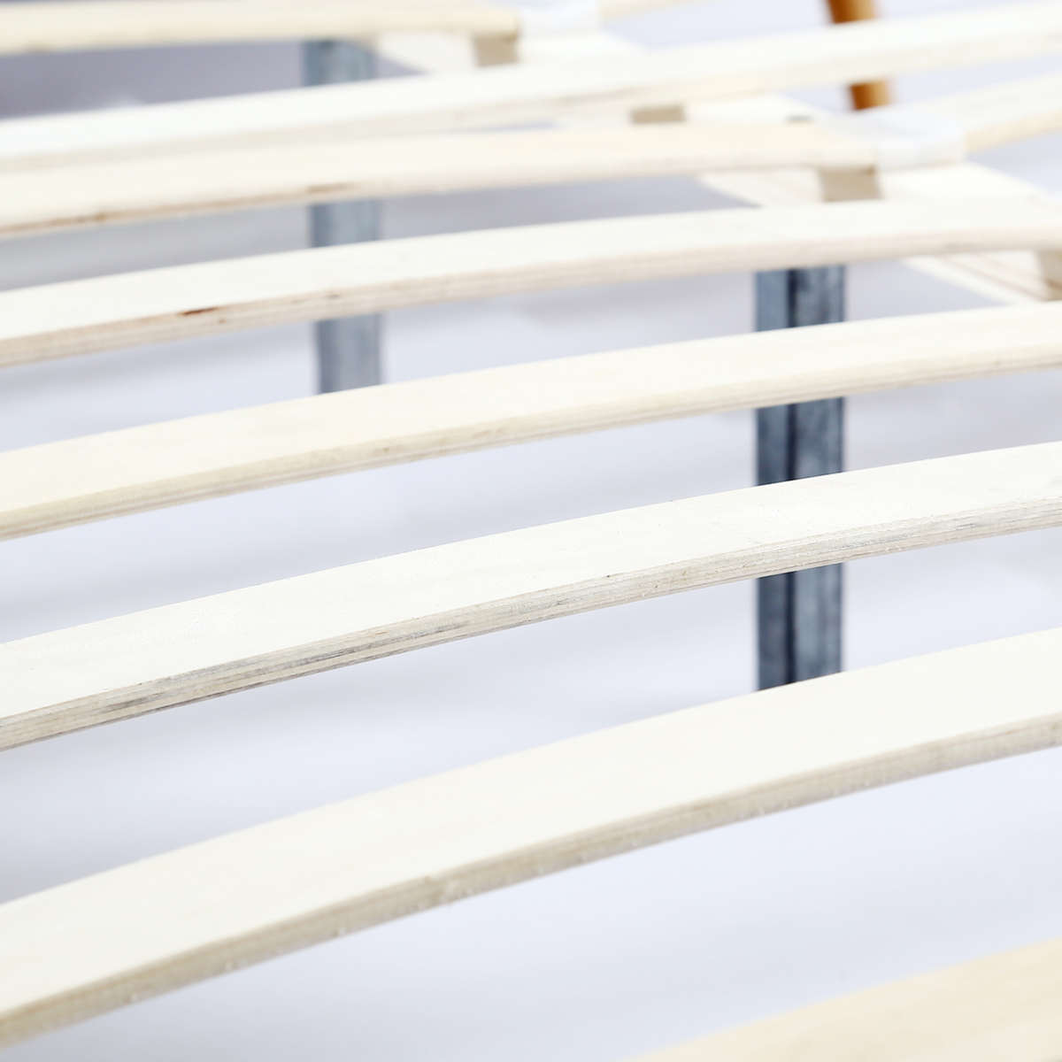 ID MARKET Lit double scandinave OSLO avec tête de lit et sommier 140 x 190 cm tissu gris anthracite