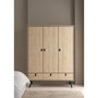 Voir la diapositive 2 : MARKET24 Armoire de chambre - RY - Chene Jackson Hickory - 3 portes - 3 tiroirs - 150,2 x 60,1 x 200,4 cm