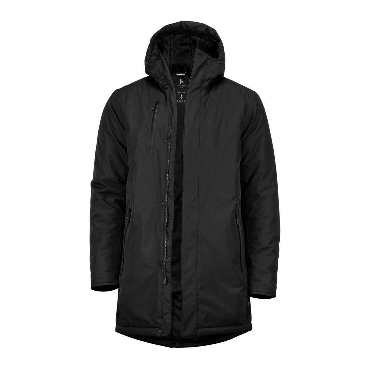 Parka homme clearance noir pas cher