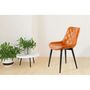 Voir la diapositive 4 : Paris Prix Lot de 2 Chaises Design  Cecil  81cm Orange