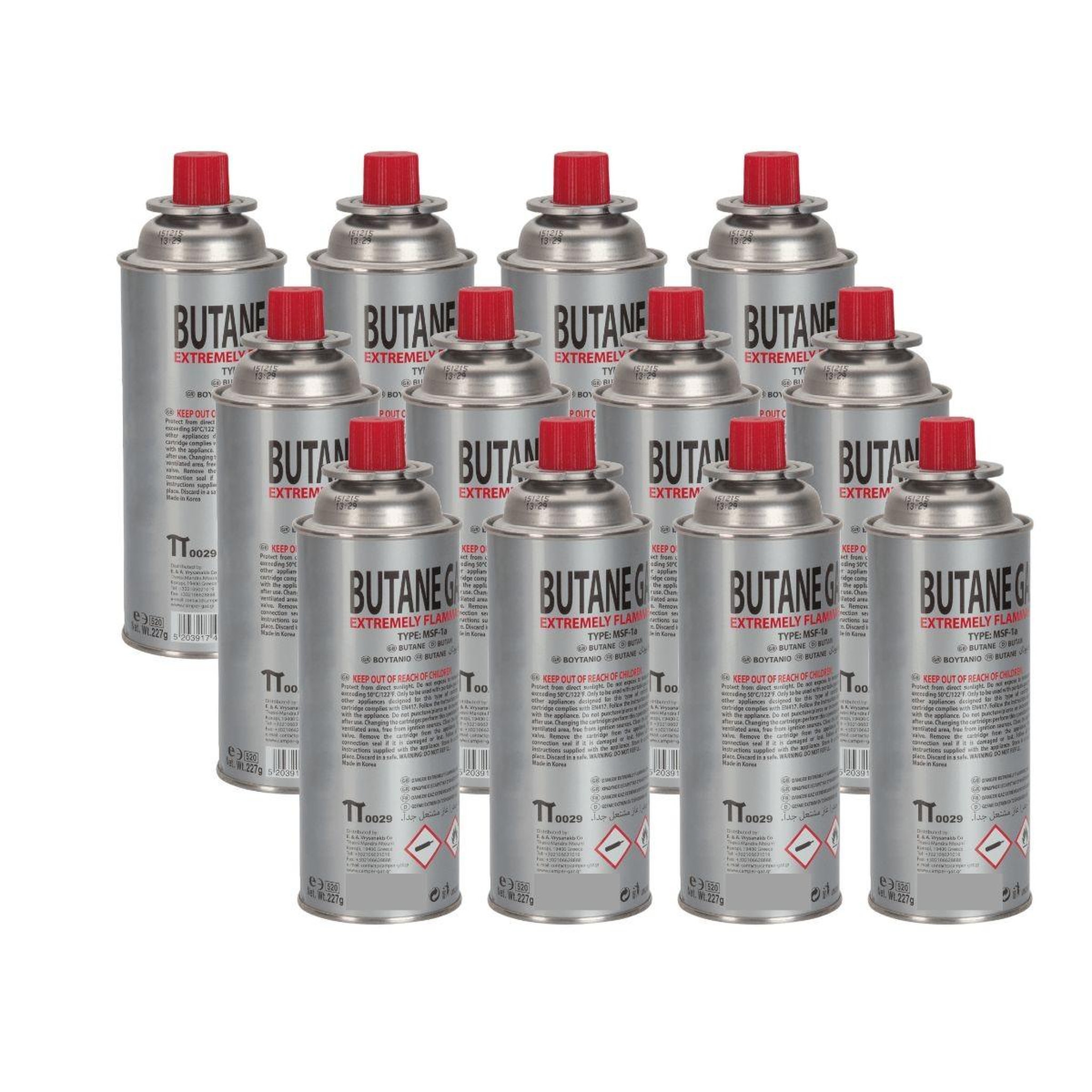 Voir la diapositive 1 : VITO Pack 12 Cartouches à Gaz Butane 227g universelles Sécurité stop-gaz Multiproduits Réchaud, Désherbeur, Chalumeau VITO