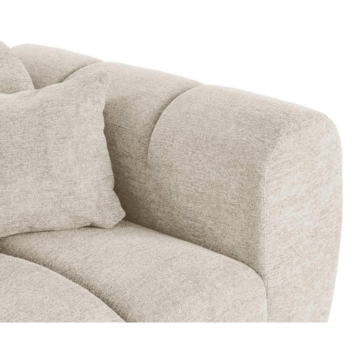 LISA DESIGN Curtis - canapé d'angle gauche 4 places en tissu texturé