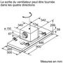 Voir la diapositive 6 : Neff Hotte plafond 90cm 798m3/h inox - i95caq6n0