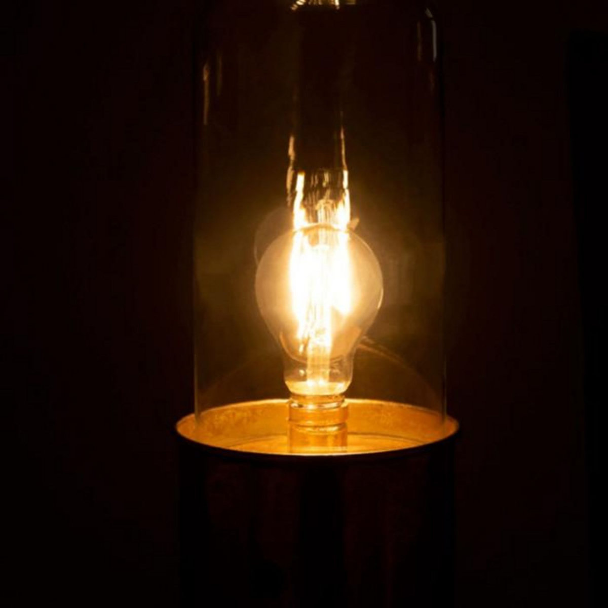 Paris Prix Lampe à Poser Design en Verre  Bulb  34cm Or