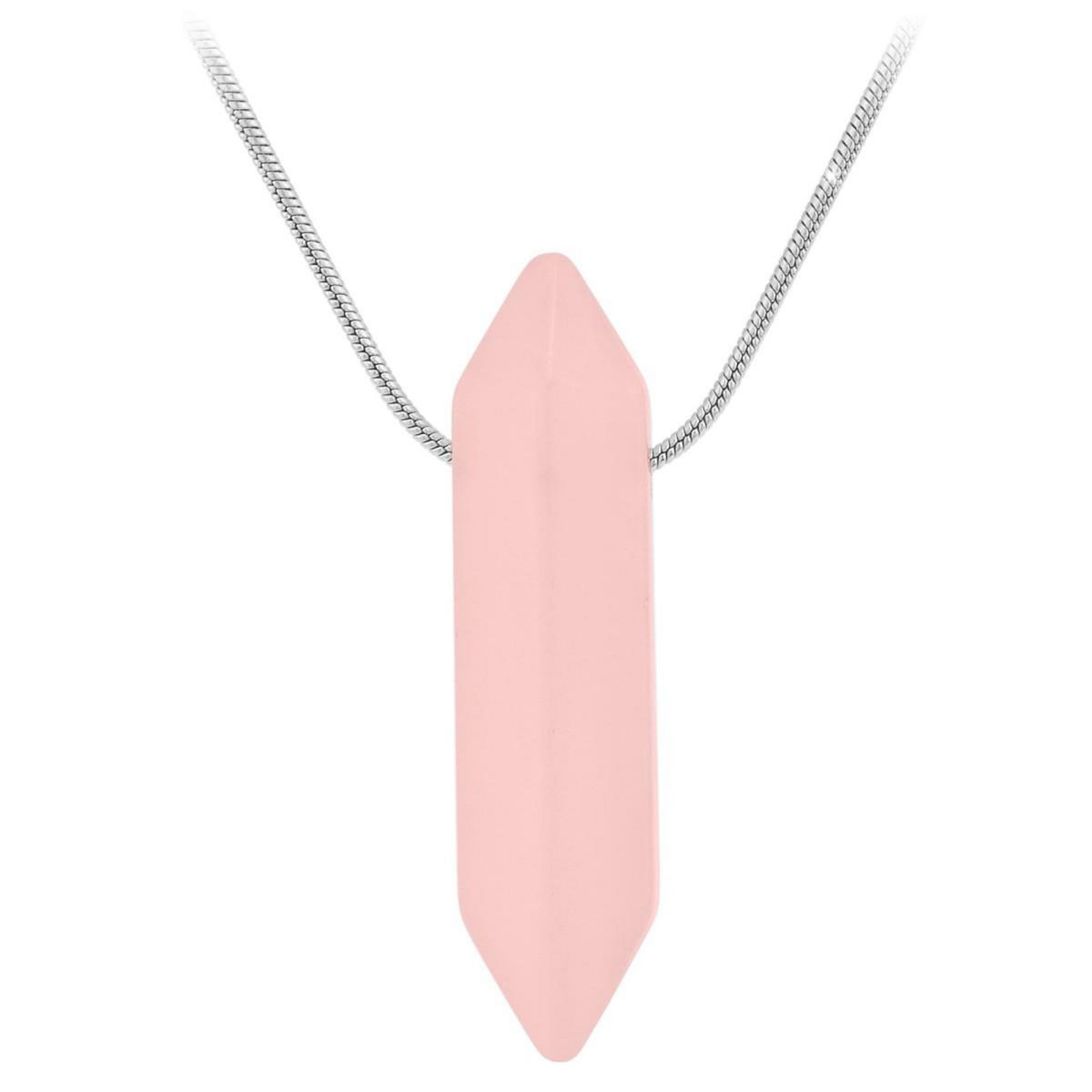 SC CRYSTAL Collier SC Crystal orné d'un quartz rose