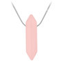 Voir la diapositive 1 : SC CRYSTAL Collier SC Crystal orné d'un quartz rose