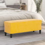 Voir la diapositive 1 : VIDAXL Banc Jaune 100x35x41 cm Velours