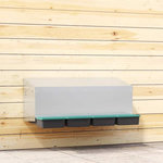 VIDAXL Nichoir à poules4 compartiments, fixation murale, acier galvanisé