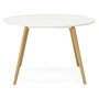 Voir la diapositive 2 : Paris Prix Table de Repas  Hanko  120cm Blanc