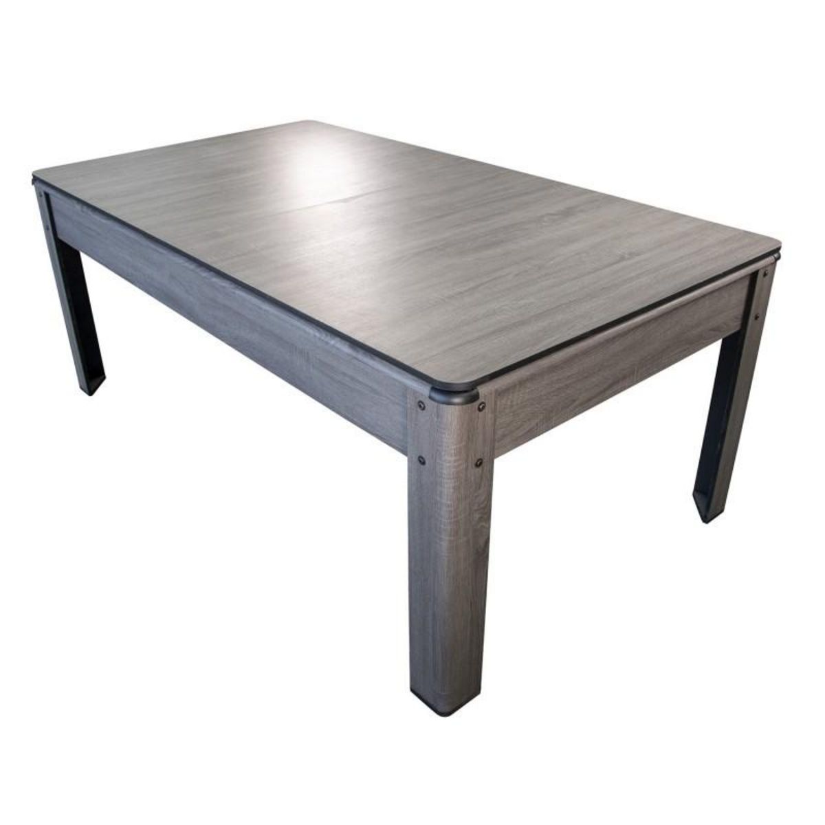 PLAY4FUN Billard Américain HARMONY 6Ft - 206,5 x 116,5 x 80 cm avec accessoires et plateau dînatoire - Gris