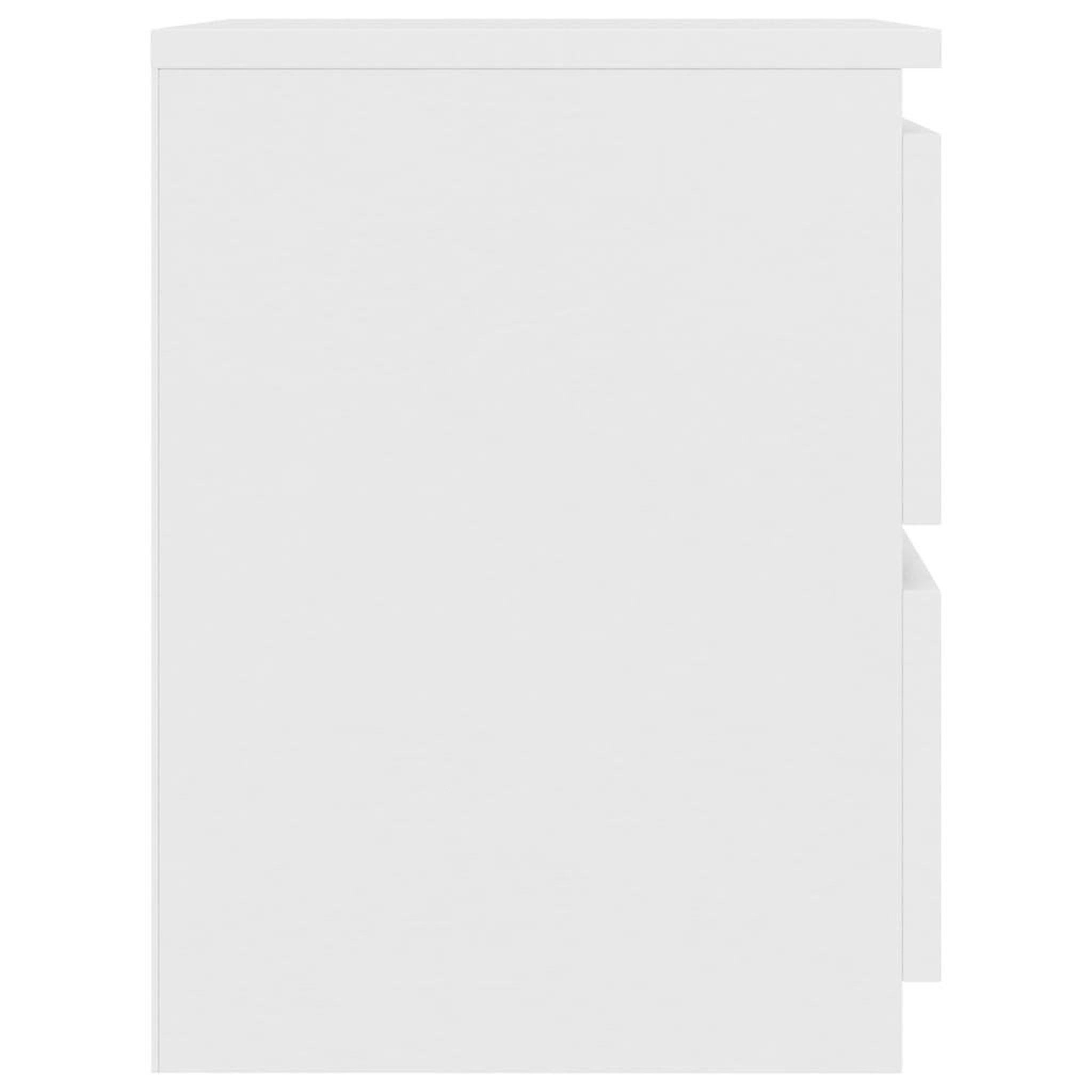 Voir la diapositive 5 : VIDAXL Table de chevet Blanc 30 x 30 x 40 cm Bois d'ingenierie