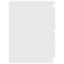 Voir la diapositive 5 : VIDAXL Table de chevet Blanc 30 x 30 x 40 cm Bois d'ingenierie
