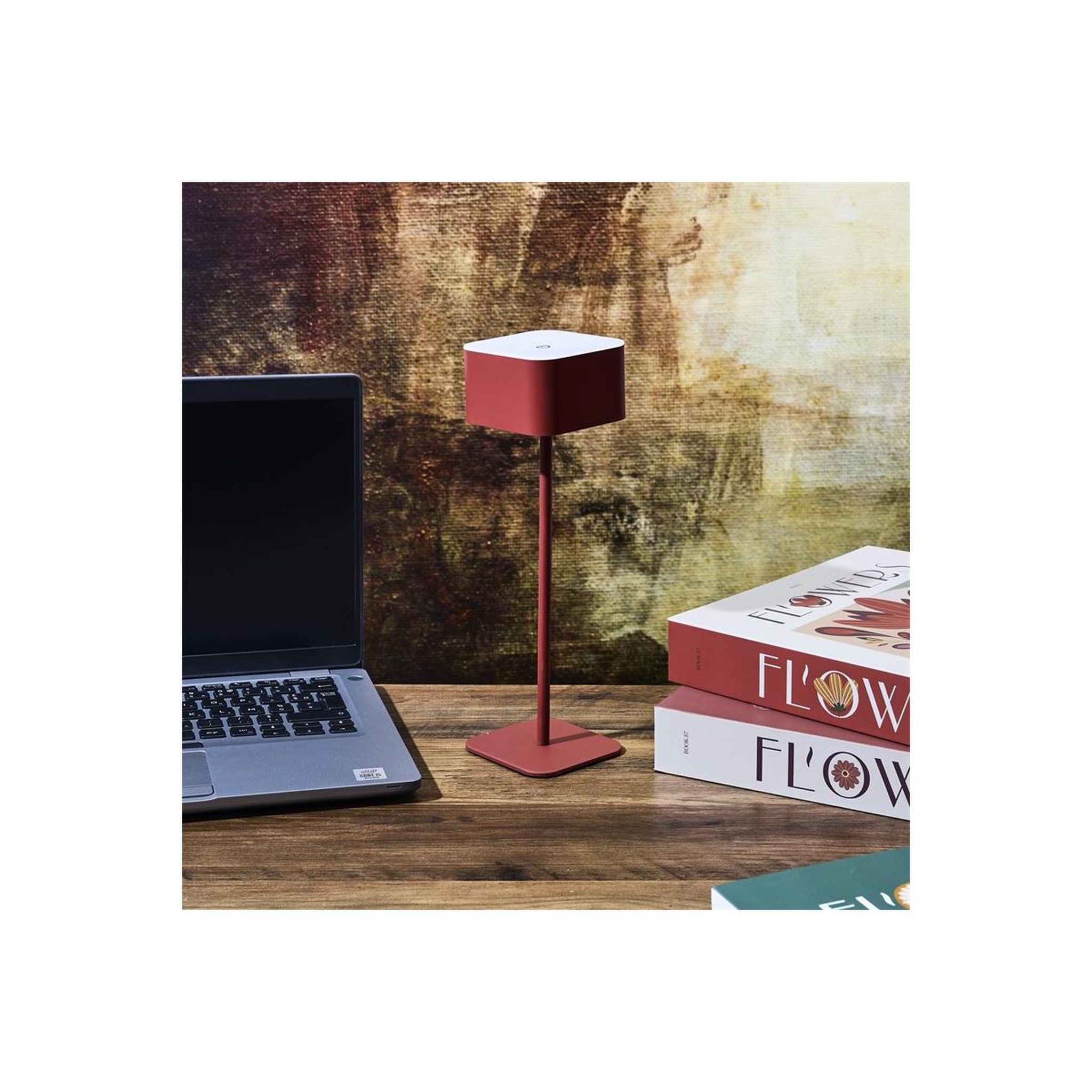 Voir la diapositive 6 : The Home Deco Factory Lampe tactile rechargeable  terra  26cm rouge