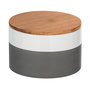 Voir la diapositive 1 : Wenko Boîte de conservation aliment design Malta - 0,75 L - Gris et blanc