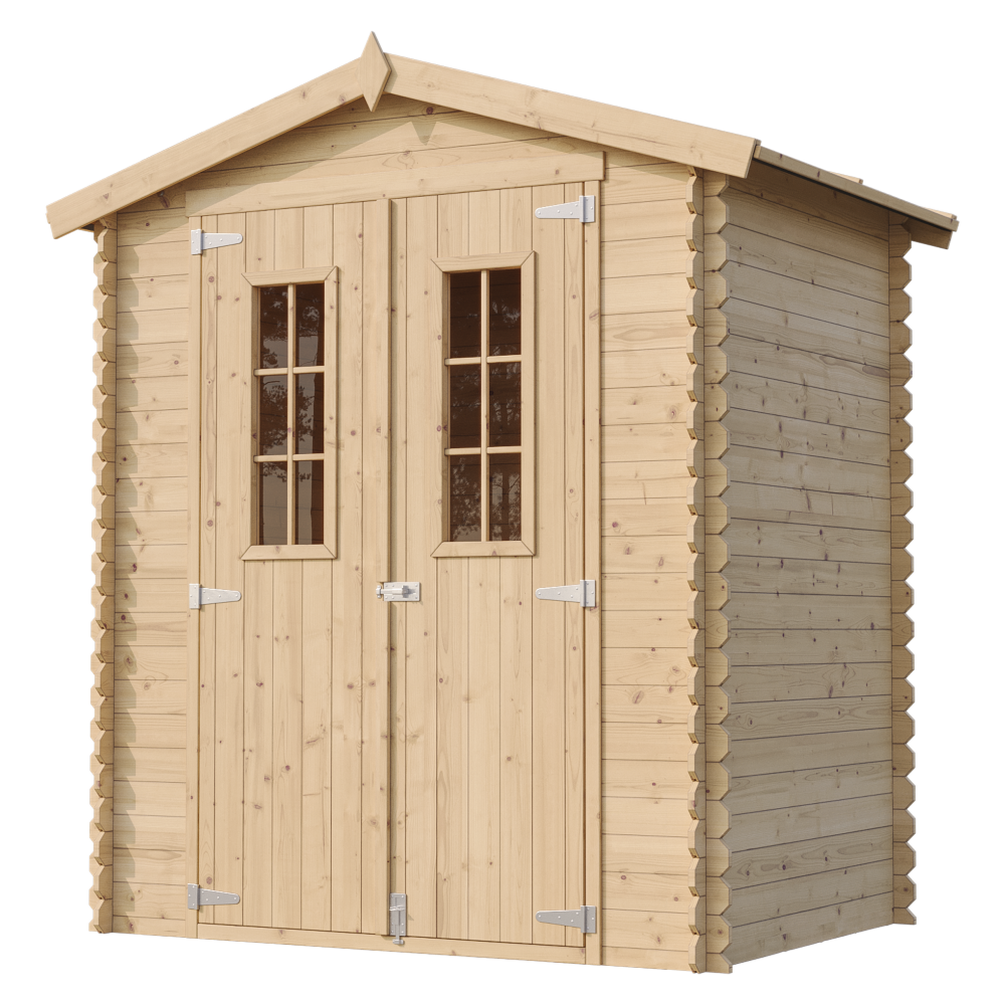 Voir la diapositive 3 : TIMBELA Abri de jardin en bois 1.98m² cabanon jardin exterieur à outils avec sol imprégné m367c+m367g