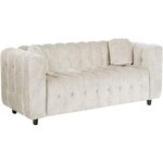 Habitat et Jardin Canapé droit en tissu chenille  Vendome  - 3 places - Beige