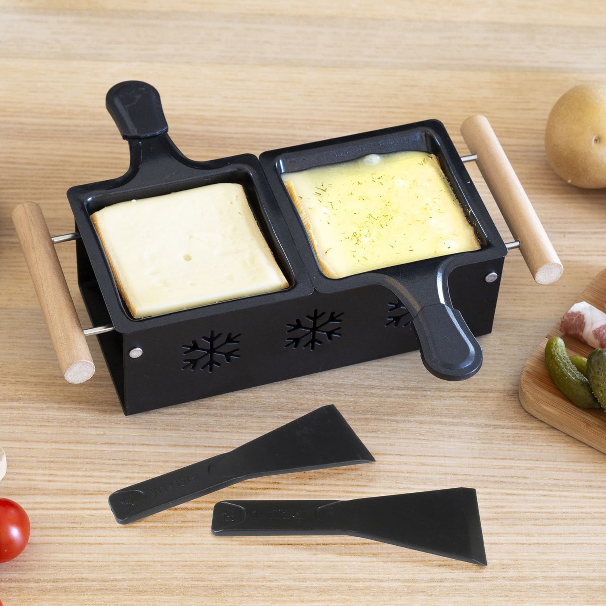 Voir la diapositive 2 : Raclette duo à la bougie