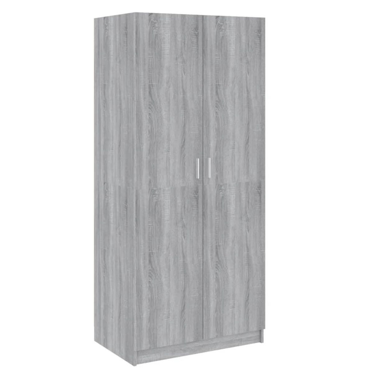 VIDAXL Garde-robe Sonoma gris 80x52x180 cm Bois d'ingenierie